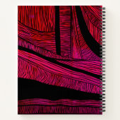 WAVE結合スパパーソナライズされたイラルノートブック ノートブック (裏面)