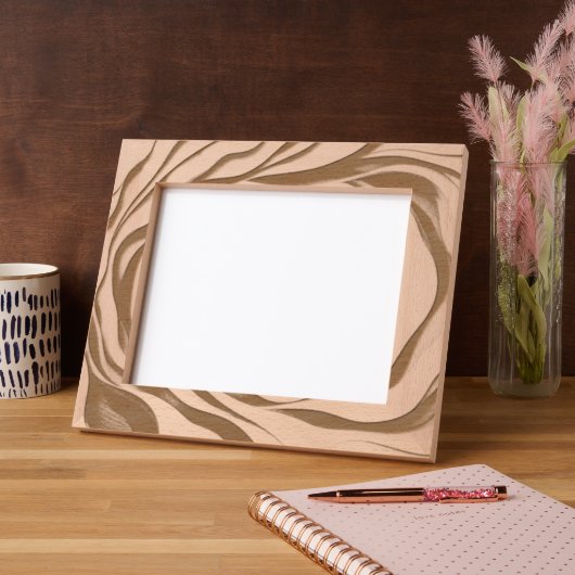 wave レーザー彫刻フレーム (左)