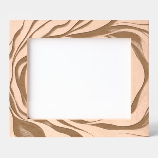 wave レーザー彫刻フレーム (正面)