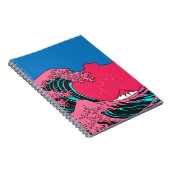 WAVE 素晴らし in VAPARWAVEアートポップ・アートのスタイル。のビュー ノートブック (右側)