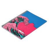 WAVE 素晴らし in VAPARWAVEアートポップ・アートのスタイル。のビュー ノートブック (左側)