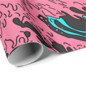 WAVE 素晴らし in VAPARWAVEアートポップ・アートのスタイル。のビュー ラッピングペーパー (ロールコーナー)