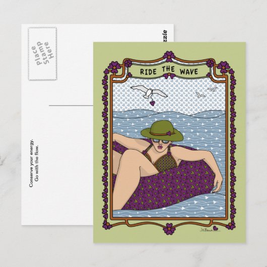 Wave_A_はがきに乗る ポストカード (正面/裏面)