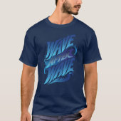 Wave After Wave | 海の青い夏 Tシャツ (正面)