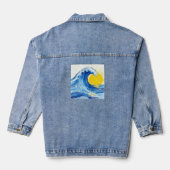 Wave and sun denim jacket デニムジャケット (裏面)