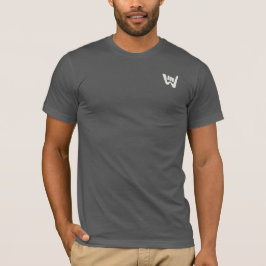 Wave and Walk 抽象的オフホワイトロゴマーク Tシャツ