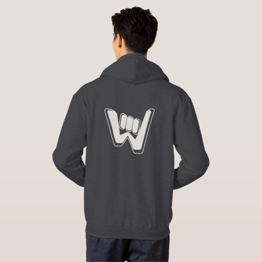 Wave and Walk Off-White Logo Essential Hoodie パーカ (裏面フル)
