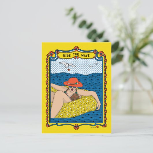 Wave_B_はがきに乗る ポストカード (スタンド正面)