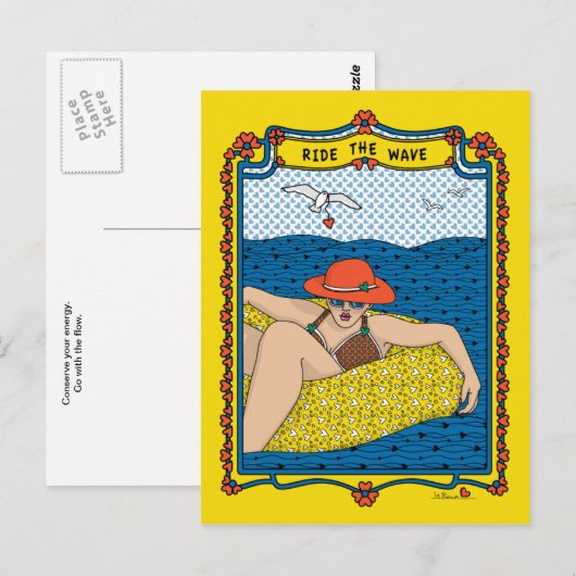 Wave_B_はがきに乗る ポストカード (正面/裏面)