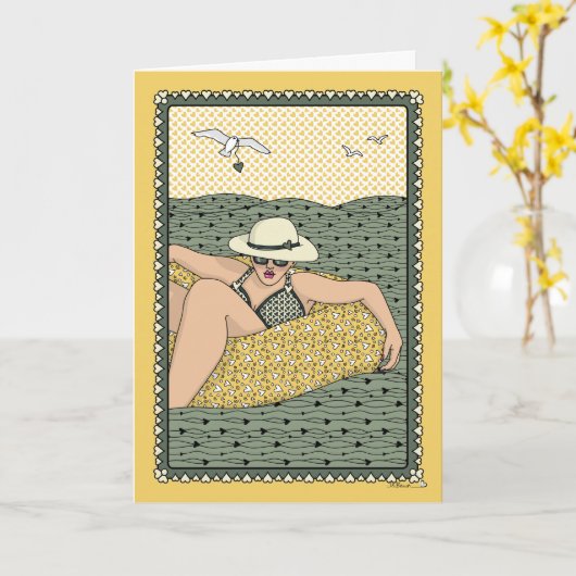 Wave_C_Greetingに乗る カード (黄色い花)