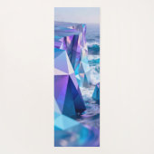 Wave geometry folds into origami cliffs ヨガマット (裏面)