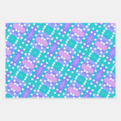 Wave gradient digital background ラッピングペーパーシート (正面2)