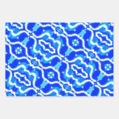 Wave gradient digital background ラッピングペーパーシート (正面)