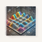 Wave Interference Book Cover Vibrant Physics  ノートブック (正面)