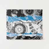 Wave Mechanism – Abstract Medium タペストリー (正面(横))