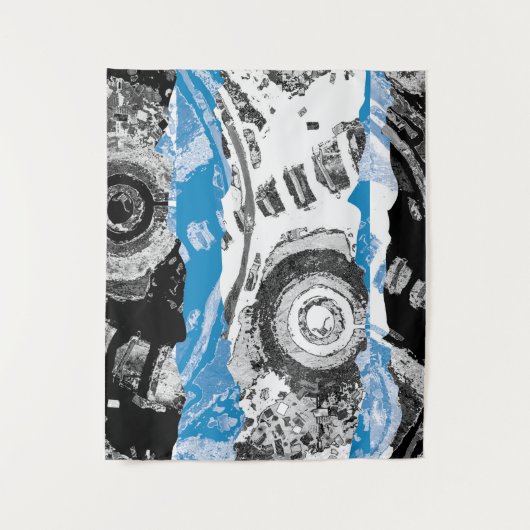 Wave Mechanism – Abstract Medium Tapestry  タペストリー (正面)