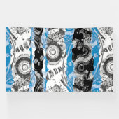 Wave Mechanism – Abstract Vinyl Banner (6' x 10') 横断幕 (横)