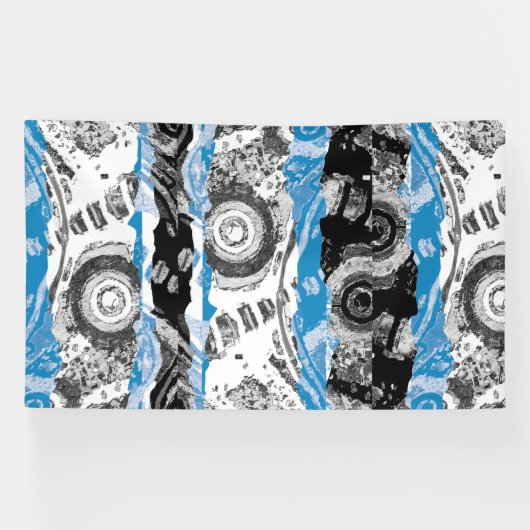 Wave Mechanism – Abstract Vinyl Banner (6' x 10') 横断幕 (横)