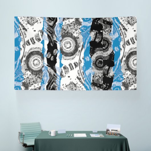 Wave Mechanism – Abstract Vinyl Banner (6' x 10') 横断幕 (トレードショー)