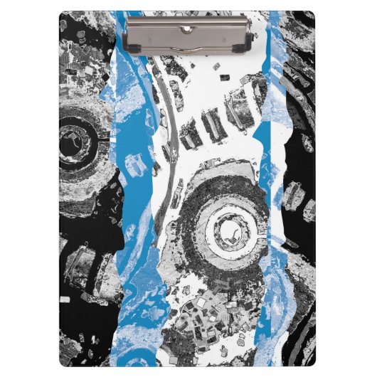 Wave Mechanism – Custom Clipboard (Bright White) クリップボード (正面)