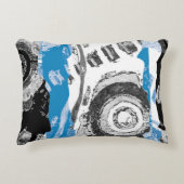 Wave Mechanism – Custom Fleece Blanket (Large, 60" アクセントクッション (正面)