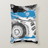 Wave Mechanism – Custom Fleece Blanket (Large, 60" アクセントクッション (正面(垂直))