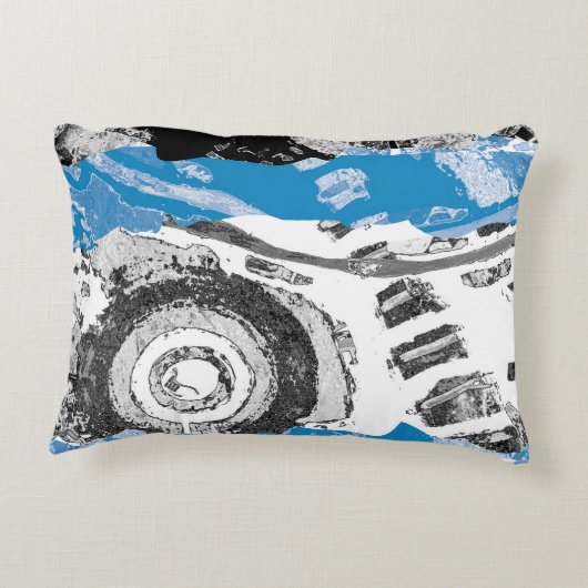 Wave Mechanism – Custom Fleece Blanket (Large, 60" アクセントクッション (裏面)