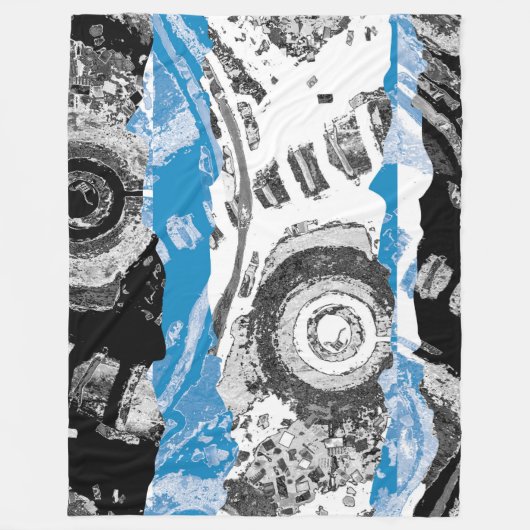 Wave Mechanism – Custom Fleece Blanket (Large, 60" フリースブランケット (正面)