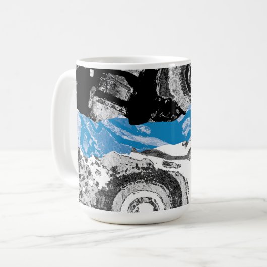 Wave Mechanism – Custom Mug (11 oz, Ceramic, Dishw コーヒーマグカップ (正面左)