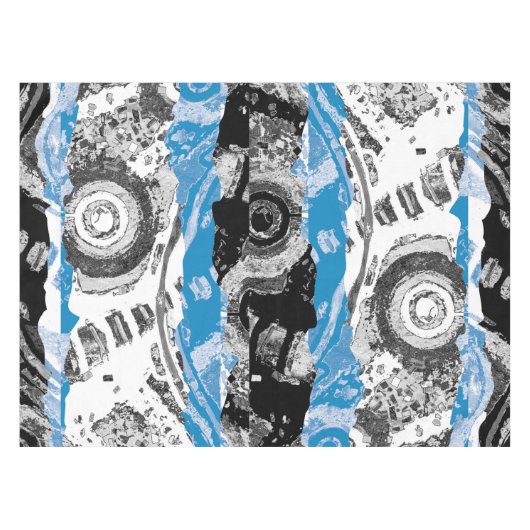 Wave Mechanism – Custom Tablecloth (52" x 70") テーブルクロス (正面(横))