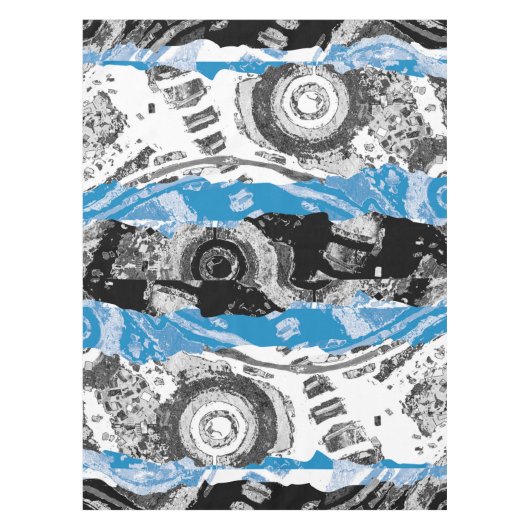 Wave Mechanism – Custom Tablecloth (52" x 70") テーブルクロス (正面)