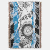 Wave Mechanism – Custom Throw Blanket (50" x 60") スローブランケット (正面縦)