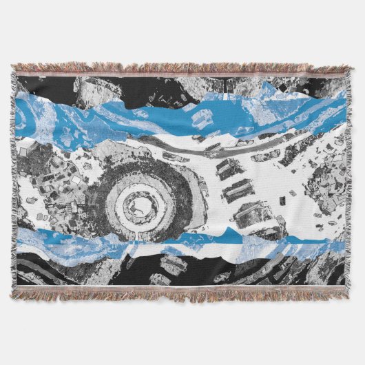 Wave Mechanism – Custom Throw Blanket (50" x 60") スローブランケット (正面)