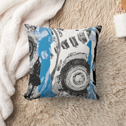 Wave Mechanism – Custom Throw Pillow (Polyester) クッション (ブランケット)