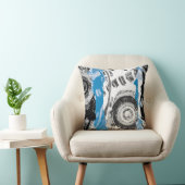 Wave Mechanism – Custom Throw Pillow (Polyester) クッション (椅子)