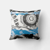Wave Mechanism – Custom Throw Pillow (Polyester) クッション (裏面)