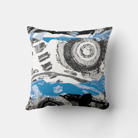 Wave Mechanism – Custom Throw Pillow (Polyester) クッション (裏面)