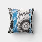 Wave Mechanism – Custom Throw Pillow (Polyester) クッション (正面)