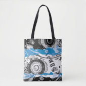 Wave Mechanism – Custom Tote Bag (Medium, Shoulder トートバッグ (正面)