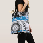 Wave Mechanism – Custom Tote Bag (Medium, Shoulder トートバッグ (クローズアップ)