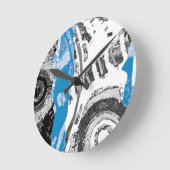 Wave Mechanism – Custom Wall Clock (10.75", Round ラウンド壁時計 (傾斜)