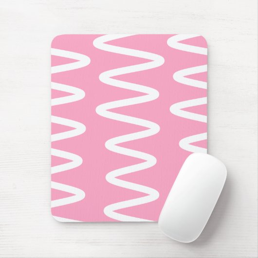 Wave No. 6 - Mouse Pad (Flamingo Pink) マウスパッド (マウス)