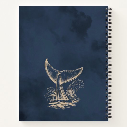 Wave Notebook – Ocean-Inspired Journal for Notes  ノートブック (裏面)