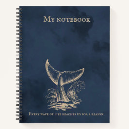 Wave Notebook – Ocean-Inspired Journal for Notes  ノートブック