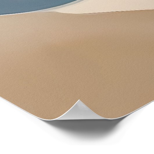 Wave of Creativity -抽象芸術波線ウォールアート ポスター (角)