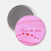 Wave of red hearts, Save the date magnets マグネット (正面/裏面)