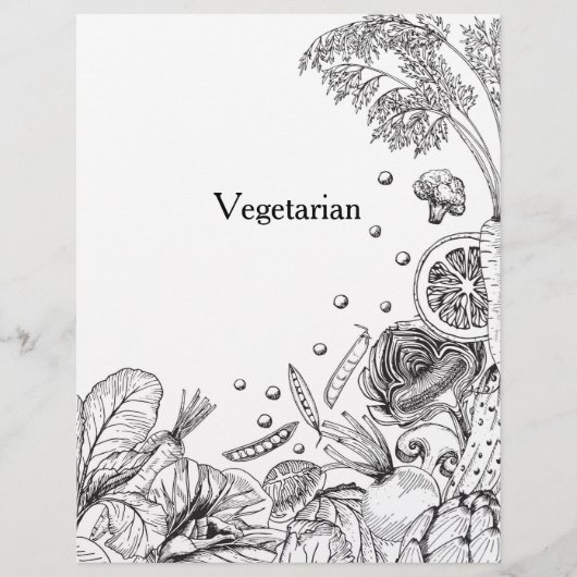 Wave of Veggiesブラック – レシピカテゴリー (正面)