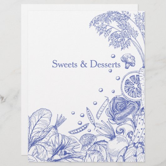 Wave of Veggies Blue -レシピカテゴリ (正面/裏面)