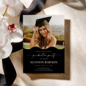 Wave Photo Graduation Party Invite Announcement 招待状