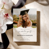 Wave Photo Graduation Party Invite Announcement 招待状